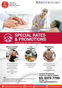 Special Rates & Promotions – AIA Customers - Sri Kota Specialist ...